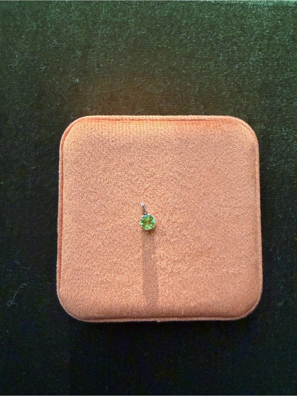 Round Cut Peridot Pendant